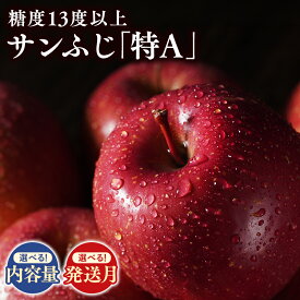 【ふるさと納税】 ≪発送月と内容量が選べる≫ 青森県産 サンふじりんご 「 特A 」規格 約3kg 約5kg 【 青森県 平川市 森山商店 】 11月 12月 1月 2月 3月 4月 糖度 13度以上 青森県産 青森りんご 林檎 リンゴ りんご サンふじ ふじ 特A規格 光センサー 選果