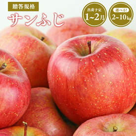 【ふるさと納税】≪令和7年産先行受付≫令和8年1～2月発送! 青森県産 贈答規格 サンふじ 2kg 3kg 5kg 10kg【青森県 平川市 山内ファーム】平川市産 青森りんご りんご リンゴ 林檎 ふじ 贈答 贈答品 お取り寄せ 先行予約 果物 くだもの フルーツ レビューキャンペーン