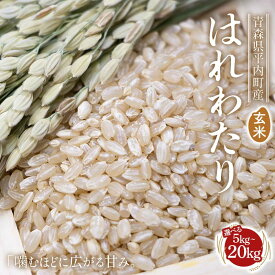 【ふるさと納税】《選べる容量》 青森県 平内町産 お米 はれわたり 5kg / 10kg / 20kg （玄米） 白米 米 お米 おこめ コメ 精米 ご飯 ごはん ブランド米 特A 東北 青森県 F21J-281var