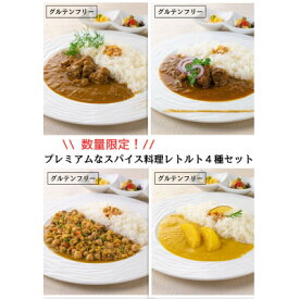 【ふるさと納税】数量限定!エピスクラブのスパイス料理第一弾 レトルトカレー4種セット【1418276】