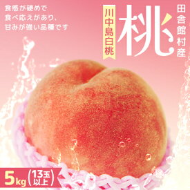 【ふるさと納税】田舎館村産　桃(川中島白桃)5kg【配送不可地域：離島】【1647957】