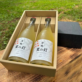 【ふるさと納税】【お酒】津軽 里の灯シードル 750ml×2本 化粧箱入【配達不可：沖縄県・離島】