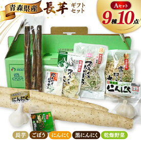 【ふるさと納税】 青森野菜 詰め合わせ セット A 全9種 [柏崎青果 青森県 おいらせ町 oi02ayo620007] 長芋 ながいも 長いも ごぼう 牛蒡 ニンニク にんにく スライス パウダー 粉末 切り干し大根 切干大根