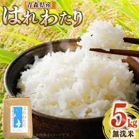 【ふるさと納税】 米 無洗米 令和7年 青森県産 はれわたり 5kg [わか本米店 青森県 おいらせ町 oi02ayo800002] 5キロ お米 令和7年産 ごはん ご飯 白米 精米 こめ
