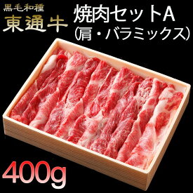 【ふるさと納税】東通牛焼肉セットA＜肩・バラミックス（400g×1箱）＞