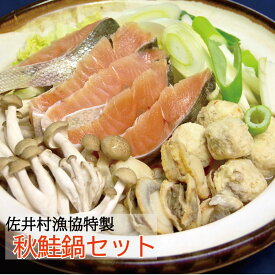 【ふるさと納税】秘境漁師鍋　秋鮭鍋セット