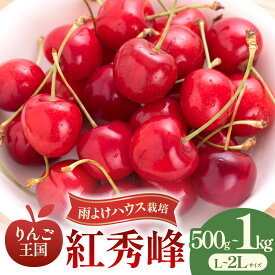 【ふるさと納税】さくらんぼ【紅秀峰】 選べる容量：約500g・1kg（L〜2Lサイズ）バラ詰め【2026年産・先行予約】★2026年6月下旬〜7月中旬頃にかけて順次発送予定★