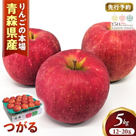 【ふるさと納税】【2026年産・先行予約】りんご【つがる】約5kg（12〜20玉）★2026年9月上旬〜9月下旬頃まで発送予定★りんご 林檎 リンゴ つがる 国産 フルーツ 果物 贈答 土産 青森県 三戸町 H2848