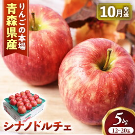 【ふるさと納税】青森りんご【シナノドルチェ】約5kg（12〜20玉）【2026年産・先行予約】★2026年10月上旬〜10月下旬頃まで発送予定★りんご 林檎 リンゴ 国産 フルーツ 果物 シナノドルチェ 贈答 土産 青森県 三戸町