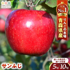 【ふるさと納税】人気No.1 青森りんご【サンふじ】選べる発送月 選べる容量 約5kg ~ 10kg【2025年産・先行予約】★2025年11月下旬頃より順次発送予定★ りんご 林檎 フルーツ 果物 果実 青森 青森県産 三戸 産地直送 農家直送 送料無料 青森県三戸町 H2857