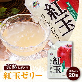【ふるさと納税】紅玉りんごゼリー170ml×20個【配送不可地域：離島・沖縄県】【1029020】