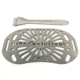 【ふるさと納税】「FUZZ Titan」スタッキング可能な厚さ2mmのチタン製焼き網1枚、専用取っ手1本【配送不可地域：離島・沖縄県】【1312957】