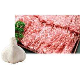 【ふるさと納税】田子牛・豚焼肉用セット 計460g(ニンニク付)　お肉・牛肉・焼肉・バーベキュー・薬味