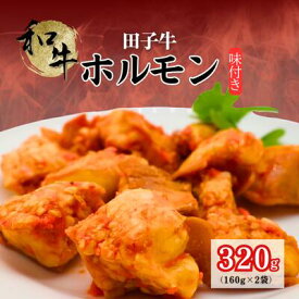 【ふるさと納税】味付き和牛ホルモン160g×2袋　牛肉/ホルモン