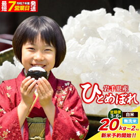 【ふるさと納税】 ひとめぼれ 無洗米 定期便 新米予約 2kg 5kg 7kg 10kg12kg 15kg 20kg 新米 先行予約 令和7年産 令和8年産 コメ お米 おこめ ライス 精米 人気 おすすめ 岩手県 盛岡市 岩手産 岩手県産 岩手 盛岡 北日本製袋 kitanihon001P