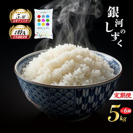 【ふるさと納税】 銀河のしずく 5kg 米 定期便 6回 6ヶ月 連続 お届け 盛岡市産 いわて米 ブランド米 精米 白米 米 お米 こめ コメ ライス ご飯 ごはん 美味しい おすすめ贈り物 ぎんがのしずく 国産 産地直送 盛岡 佐々木米穀店