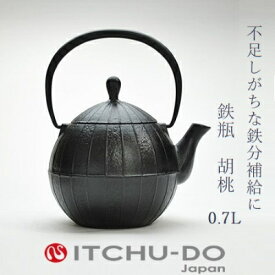 【ふるさと納税】南部鉄器 鉄瓶 胡桃 0.7L 鉄分補給 直火対応 南部鉄瓶 急須 南部鉄瓶急須 鉄 鉄分 調理器具 キッチン キッチン用品 日用品 貧血予防 岩手 岩手県 盛岡市