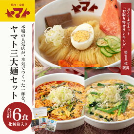 【ふるさと納税】 焼肉冷麺ヤマト 三大麺 セット 温麺 塩温麺 各2食 生麺 化粧箱入り 詰め合わせ カクテキ 焼肉屋 辛麺 ピリ辛 牛骨 惣菜 昼食 夜食 冷麺 れいめん 盛岡冷麺 麺 三大麺 ヤマト 岩手県 盛岡市 東北 岩手 盛岡 ヤマトフードサービス yamato004