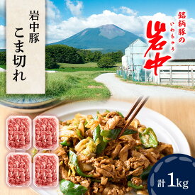 【ふるさと納税】豚肉 岩中豚 こま切れ 合計約 1kg 小分け セット 豚こま 豚こま肉 豚こま切れ 国産 豚 お肉 肉 ブランド豚 ブランド豚肉 冷凍肉 冷凍 冷凍配送 岩手 岩手県 盛岡 盛岡市　お届け：寄付翌月の中旬以降順次出荷