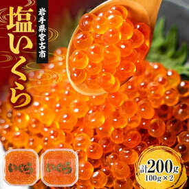 【ふるさと納税】塩いくら100g×2個【配送不可地域：離島】【1721718】