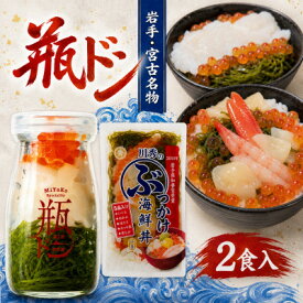 【ふるさと納税】瓶ドン イカ 1本 ぶっかけ海鮮丼の具 1袋 計2食セット【配送不可地域：離島】【1742043】