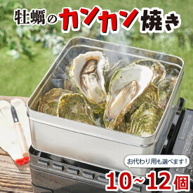 【ふるさと納税】 殻付かきのカンカン焼きセット大10個 おかわり用大12個 加熱用 かき 牡蠣 カキ オイスター oyster アヒージョ バーベキュー BBQ フライ 揚げ物 鍋 ごはん 夕飯 おかず おつまみ 晩酌 米 贈答品 お中元 お歳暮 大船渡 三陸 岩手県 国産
