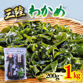 【ふるさと納税】 おさしみわかめ 選べる 1kg 200g×5袋 わかめ 国産 三陸わかめ 塩蔵わかめ お刺身 刺身 海鮮 海藻 魚貝類 魚介類 小分け 刺し身 さしみ おさしみ みそ汁 スープ 酢の物 3千円 1万円 三千円 一万円 3000円以内 10000円以内 三陸産 岩手県 大船渡市