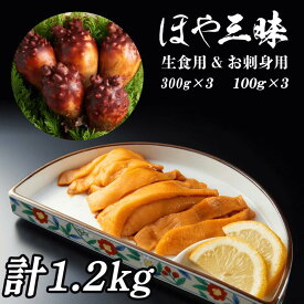 【ふるさと納税】 ほや 計1.2kg [生食用 900g(300g×3) お刺身用 300g(100g×3) ] ホヤ Hoya 冷凍 串焼き フライ 刺身 おさしみ お刺身 ごはん 夕飯 おかず おつまみ 晩酌 米 珍味 海産物 海鮮 魚介 魚介類 大船渡 三陸 岩手県 国産