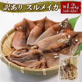 【ふるさと納税】 訳あり スルメイカ 開き下足付 1.2kg 8〜12枚入 塩水処理済み 下処理済 ゲソ 下足 イカ 烏賊 するめ スルメ 簡単調理 夕飯 おつまみ ご飯のお供 冷凍 国産 三陸産 岩手県 大船渡 10000円 1万円