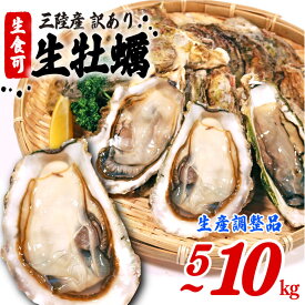 【ふるさと納税】 スピード発送 [次期生産に向けた在庫調整品] 生食 殻付き 牡蠣 5kg/10kg かき カキ 冷凍 国産 岩手県産 殻付き 生食 生食用 訳あり わけあり 不揃い 三陸 カンカン焼き BBQ お取り寄せ グルメ 米 丼 鍋 岩手県 大船渡市 送料無料 すぐ 届く スピード配送