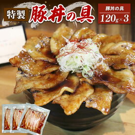 【ふるさと納税】 特製豚丼の具 120g×3 豚丼