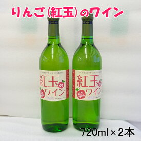 【ふるさと納税】花巻産りんご「紅玉」白 ワイン 甘口 720ml×2本 フルーツ ひな祭り 女子会