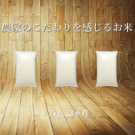 【ふるさと納税】定期便 3ヶ月 ひとめぼれ 2kg 白米 岩手県産 【送料無料】 ふるさと納税 米 定期便 ギフト 寄附者専用オリジナル袋 名入れ