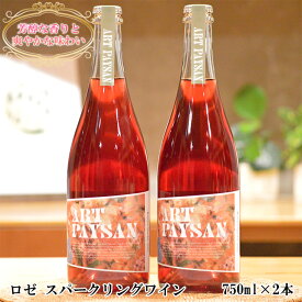 【ふるさと納税】 ロゼ スパークリングワイン 750ml×2本 セット アールペイザンワイナリー ロゼワイン ギフト 花巻市 岩手県