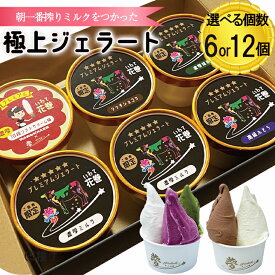 【ふるさと納税】花巻発！極上ジェラート セット 120ml×5種類 選べる個数 6個 12個 厳選 アイス ジェラート スイーツ