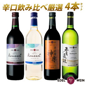 【ふるさと納税】ワイン 辛口 飲み比べ エーデルワイン 厳選 ふるさと納税 ワイン 4本セット