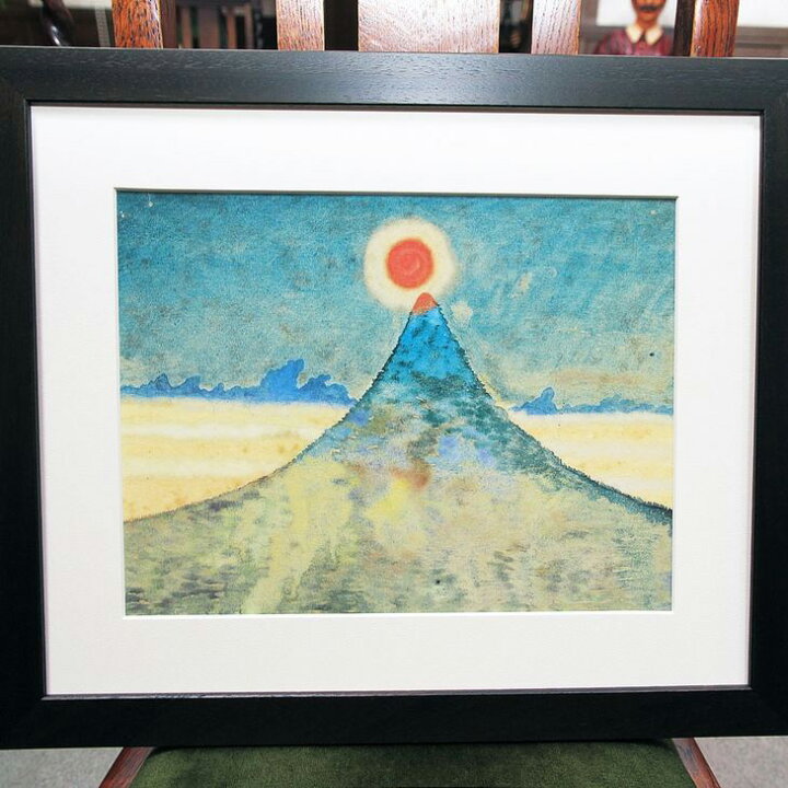 楽天市場】【ふるさと納税】宮沢賢治 自筆水彩画「日輪と山」額 《精密 