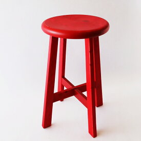 【ふるさと納税】南京いす（赤）椅子 木製 おしゃれ