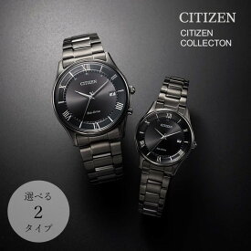 【ふるさと納税】シチズン 腕時計 CITIZEN シチズンコレクション ＼ NEW 【11/14発売 モデル 】／ AS1064-53E ES0004-51E 選択可能 メンズ レディース 兼用 ペア モデル 時計 プレゼント ギフト 贈答 贈り物 誕生日 記念日 お祝い 父の日 ソーラー 岩手県 北上市