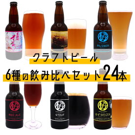 【ふるさと納税】クラフト ビール 6種の 飲み比べセット 24本入 さくらブルワリー 岩手県 北上市 J0140 東北 国産 クラフトビール 地ビール 瓶ビール お酒 BOX ギフト 贈答用 プレゼント お歳暮 クリスマス 年末 年始 お正月 お祝い BBQ ご当地 土産