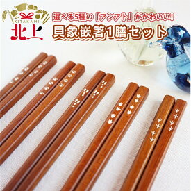 【ふるさと納税】貝象嵌箸　1膳セット「アシアト」イヌ ネコ ウサギ ペンギン トリの5柄から選べる ギフト箱入り プレゼント 贈り物 岩手県 北上市 D0533 夢工房 お箸 ギフト