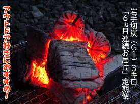 【ふるさと納税】【定期便】アウトドア・BBQ大好き！6ヵ月連続でこだわり木炭をお届け定期便