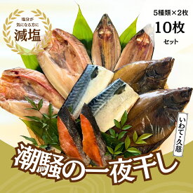 【ふるさと納税】【健康干物】潮騒の一夜干し5種セット