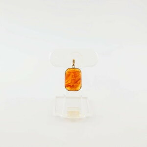 �y�ӂ邳�Ɣ[�ŁzAmberlogue �y���_���g �l�p�i�����f�ށFK10�@���߁F15mm×11mm�@�T�C�Y�F�S��21mm�j