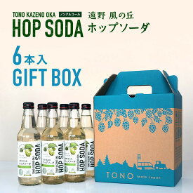 【ふるさと納税】ホップ ソーダ 340ml 6本 24本 セット ノンアルコール 炭酸飲料 ソーダ水 フレーバー ソバーキュリアス ノンシュガー ノンアル クラフト ビール 風 熟成ホップ ギフト 贈答 道の駅 遠野風の丘 HOP SODA 岩手県 遠野市 爽やか 苦い 炭酸水 サイダー 送料無料