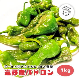 【ふるさと納税】遠野産 パドロン / こんたでぃーの遠野【先行予約：2026年7月より発送予定】 東北 岩手県 遠野市 農家 産地 直送 おつまみ 数量限定 野菜 旬 とれたて ふるさと ビール に合う ベジタブル 仕送り キャンプ BBQ 飲み会 素揚げ ししとう お取り寄せ 送料無料
