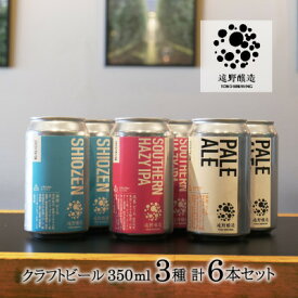 【ふるさと納税】【クラフトビール 】遠野醸造 缶ビール 3種×2本 合計 6本 詰め合わせ セット【配送不可地域：離島】【1466320】