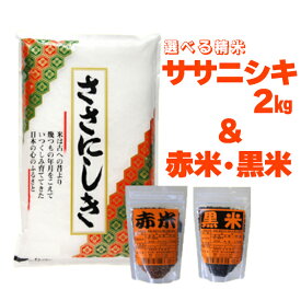 【ふるさと納税】一関市花泉町産 進さんの ササニシキ 2kg ・ 古代米 セット 米
