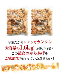【ふるさと納税】訳あり唐揚げ奥州いわいどり室根鶏モモ1.6kg(800g×2袋)からあげグランプリ最高金賞規格外お弁当