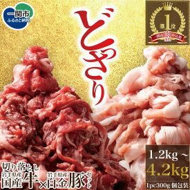 【ふるさと納税】格之進 岩手県産国産牛×岩手県産白金豚 国産牛切り落とし600g〜2100g 白金豚切り落とし600g〜2100g 切り落とし ふるさと納税 ギフト 人気 食べ比べ 牛肉 豚肉 肩ロース 赤身 セット しゃぶしゃぶ すき焼き バーベキュー グルメ 送料無料 岩手県 一関市